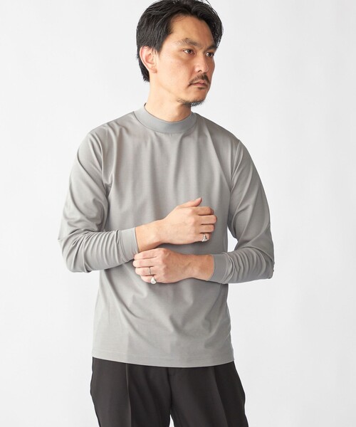 SHIPS（シップス） tシャツ 「WEB限定」SHIPS: ポンチ モックネック