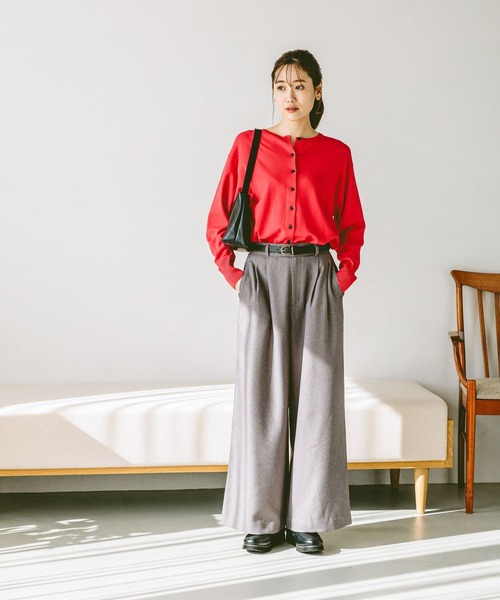 「GLOBAL WORK」 ニットカーディガン LARGE ブラック レディース