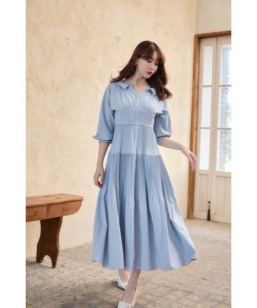 ハーリップトゥのワンピース セール】Two-Tone Belted Long Cardigan（ワンピース）｜Her lip