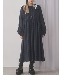 merry jenny ワンピース くるくるフリルカラーワンピース : ZOZOTOWN