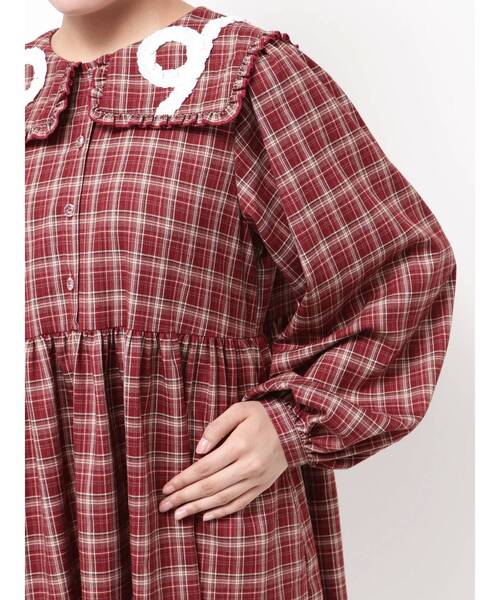 merry jenny（メリージェニー） ワンピース くるくるフリルカラー