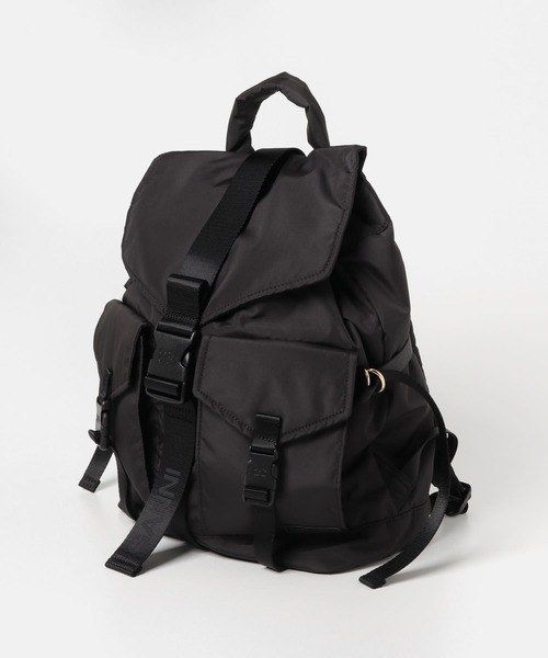 GANNI / ナイロンバックパック Black Black Small Bucky Nylon Backpack | GANNI US