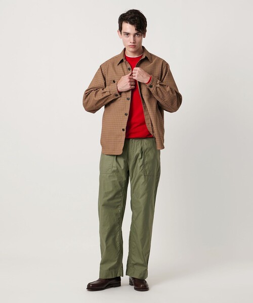 UNITED ARROWS パンツ オーガニックコットン バックサテン