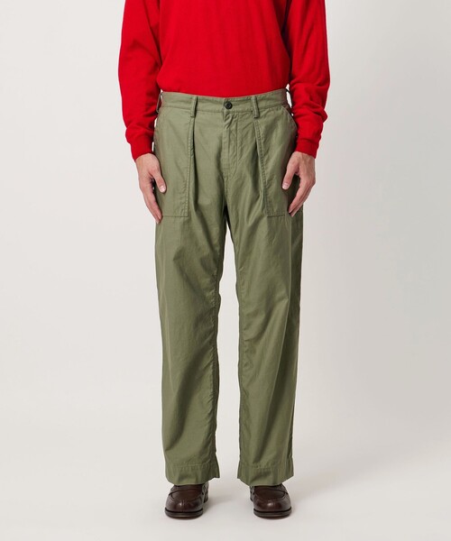 UNITED ARROWS パンツ オーガニックコットン バックサテン