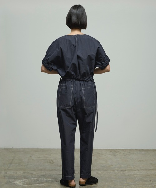 「nicholson and nicholson」 半袖ブラウス 38 ネイビー レディース_画像5