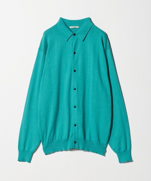 UNITED ARROWS カーディガン ピマコットン アルパカ ポロカラー