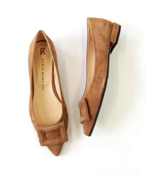 FABIO RUSCONI（ファビオルスコーニ） パンプス スクエアバックル