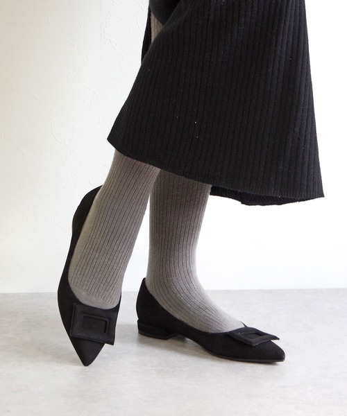 FABIO RUSCONI（ファビオルスコーニ） パンプス スクエアバックル