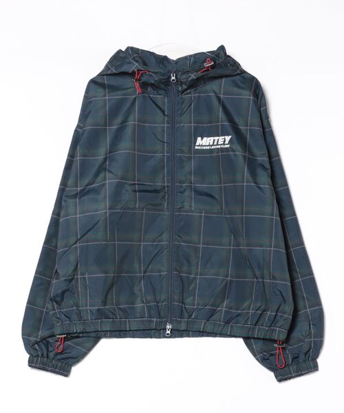 パラディーゾ メンズL ウィンドブルゾン フード付き 新品未使用 黒チェック柄 パラディーゾ メンズL ウィンドブルゾン フード付き 新品未使用 黒