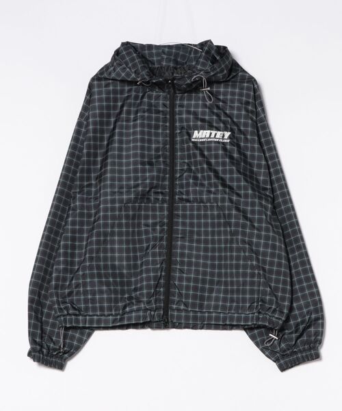 8 ブルゾン アウター チェックフードブルゾン メンズ レディース