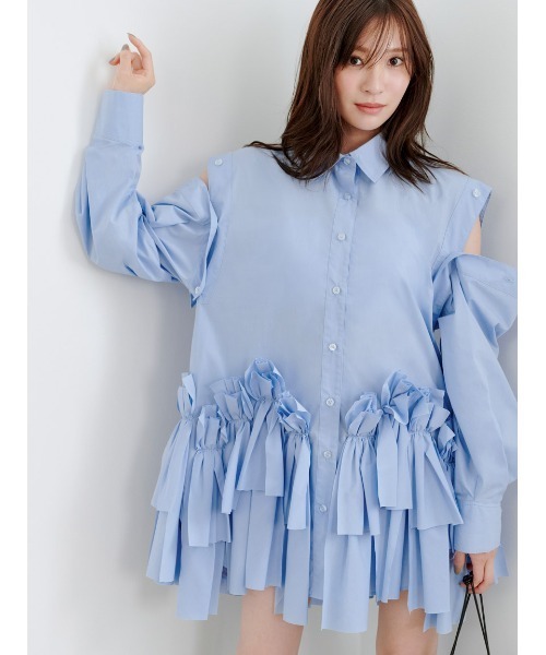 SNIDEL（スナイデル） ワンピース リボンシャツ : ZOZOTOWN Yahoo!店