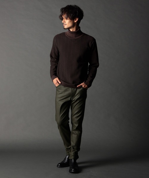 ニコルクラブフォーメン（NICOLE CLUB FOR MEN）/ムラ箔プリント ガムストレッチパンツ NICOLE CLUB FOR MEN（ニコルクラブフォーメン） パンツ ムラ箔