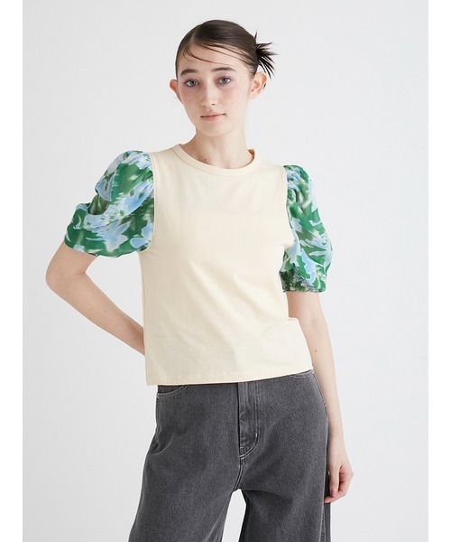 「FURFUR」 半袖カットソー ONE SIZE ブラック レディース_画像3