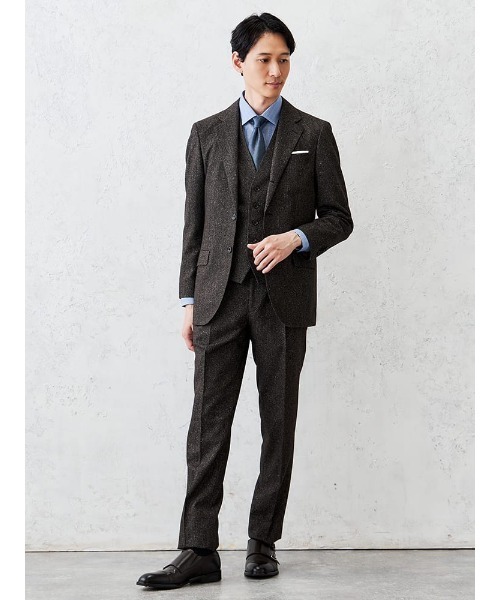 スーツカンパニー セットアップ スーツ 3ピース ベスト ビジネス シルク Perfect Suit FActory（パーフェクト スーツ ファクトリー