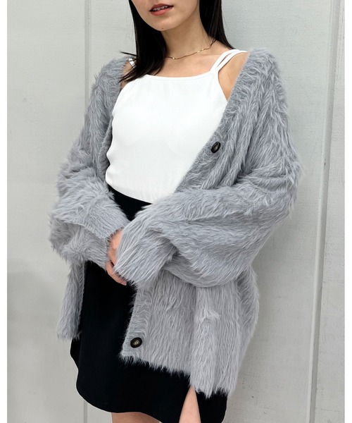 カーディガン 「＆soiree」モヘアライクシャギーニットカーディガン レディース | ＆soiree | 03