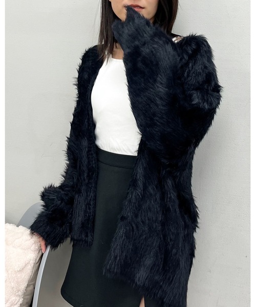 カーディガン 「＆soiree」モヘアライクシャギーニットカーディガン レディース | ＆soiree | 02