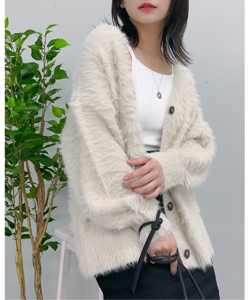 カーディガン 「＆soiree」モヘアライクシャギーニットカーディガン レディース | ＆soiree | 09