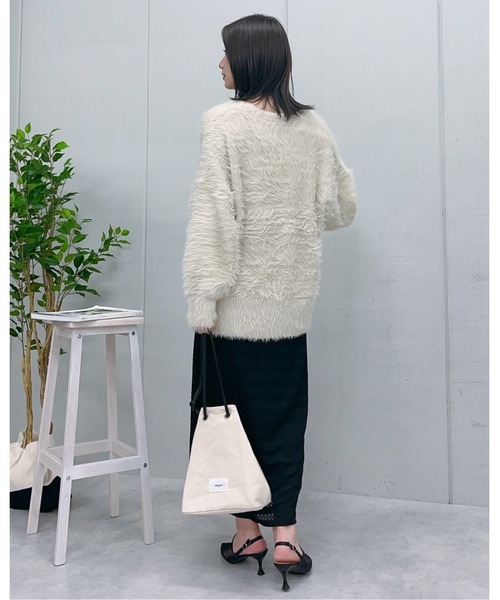 カーディガン 「＆soiree」モヘアライクシャギーニットカーディガン レディース | ＆soiree | 12