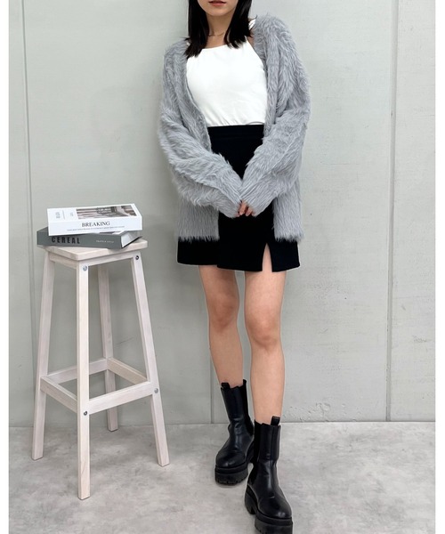 カーディガン 「＆soiree」モヘアライクシャギーニットカーディガン レディース | ＆soiree | 16