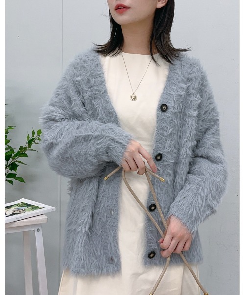 カーディガン 「＆soiree」モヘアライクシャギーニットカーディガン レディース | ＆soiree | 18