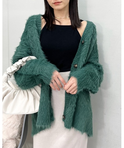 カーディガン 「＆soiree」モヘアライクシャギーニットカーディガン レディース | ＆soiree | 21