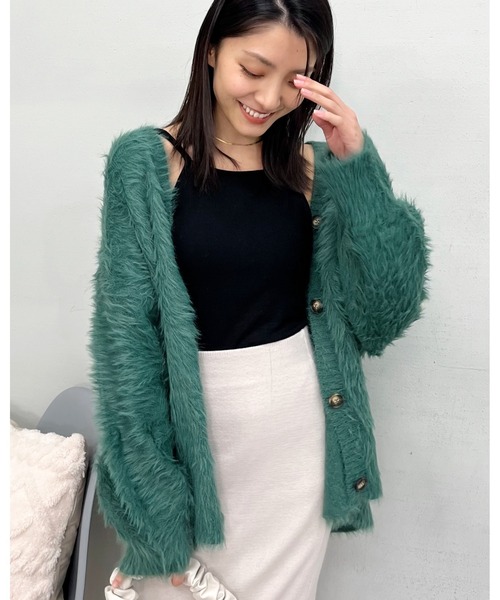 カーディガン 「＆soiree」モヘアライクシャギーニットカーディガン レディース | ＆soiree | 23