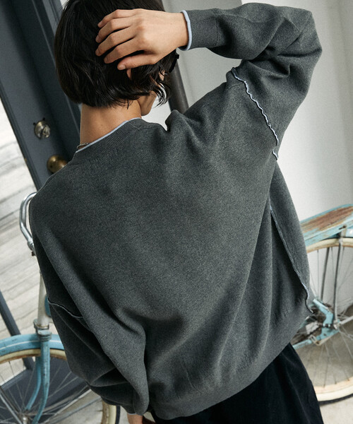 カーディガン PUBLUX/パブリュクス 配色ニットカーディガン(限定展開) メンズ | PUBLUX | 20