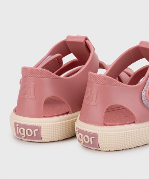 「igor」 「KIDS」フラットサンダル 13.0cm ピンク キッズ_画像7