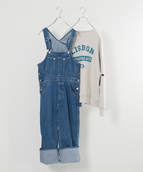 M nort オーバーオール MEDIUM サックスブルー レディース : ZOZOTOWN