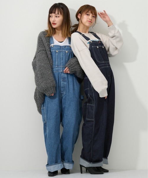 M nort オーバーオール MEDIUM サックスブルー レディース : ZOZOTOWN