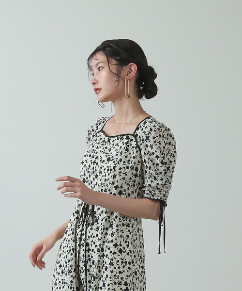 「Kana」 「METTREVE」半袖ワンピース M オフホワイト レディース_画像6