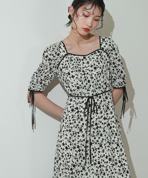 「Kana」 「METTREVE」半袖ワンピース M オフホワイト レディース_画像9