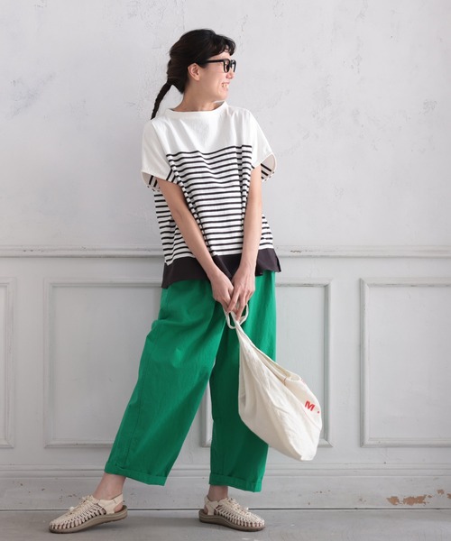 「soulberry」 半袖Tシャツ LL ホワイト×ブラック レディース_画像5