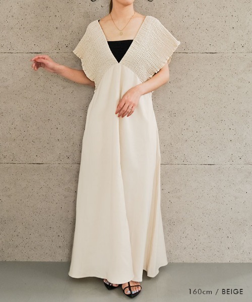 知音　SH_KI シキ　シャーリング　ロングワンピース　あと４点 ワンピース シャーリングロングワンピース : ZOZOTOWN Yahoo!店 - 通販