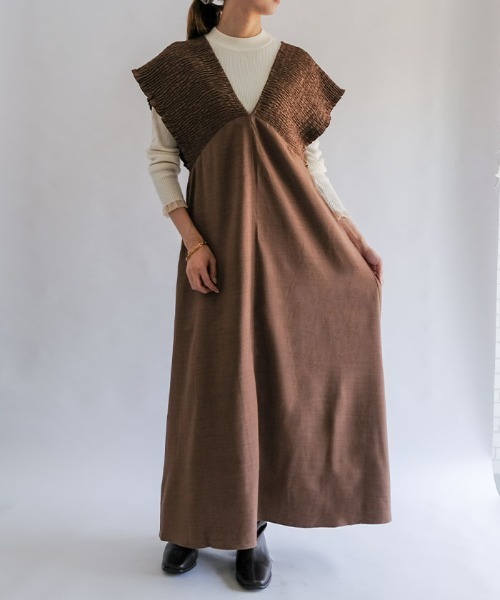 ワンピース シャーリングロングワンピース : ZOZOTOWN Yahoo!店 - 通販