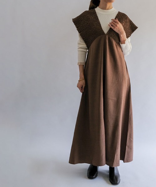 ワンピース シャーリングロングワンピース : ZOZOTOWN Yahoo!店 - 通販