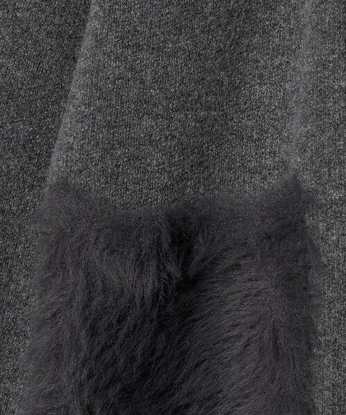 A DAY IN THE LIFE カーディガン ファーポケット ロングカーディガン