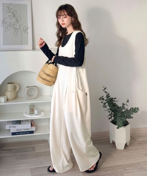 Java サロペット オーバーオール 「JaVaジャバコラボ」上品カット