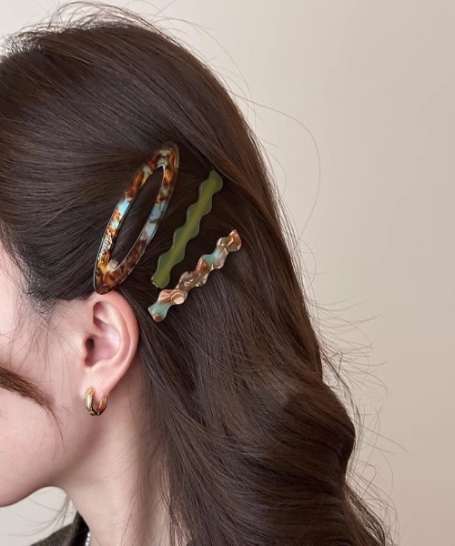 ヘアクリップ 3個入り/セット ヘアクリップ : ZOZOTOWN Yahoo!店