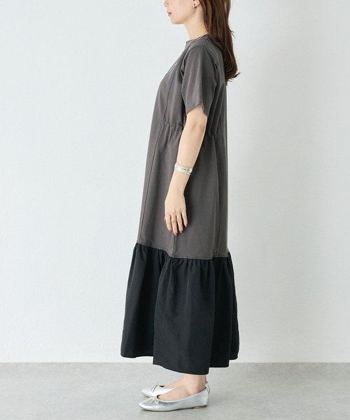 「LAVEANGE」 半袖ワンピース 3L ブラック レディース_画像3