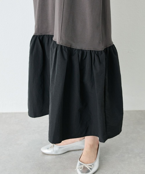 「LAVEANGE」 半袖ワンピース 3L ブラック レディース_画像7