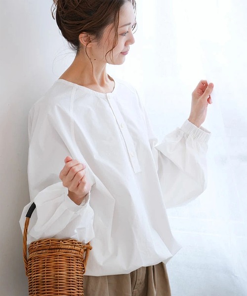 ＊girlishストレッチウェザーブラウスPart2＊ girlish St.cecilia ストレッチウェザーブラウス Part2 【公式通販】