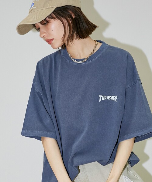 「THRASHER」 半袖Tシャツ LARGE ブラック メンズ_画像8
