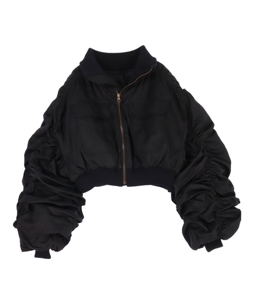 ANAP（アナップ） ブルゾン アウター シャーリング スリーブ ショート