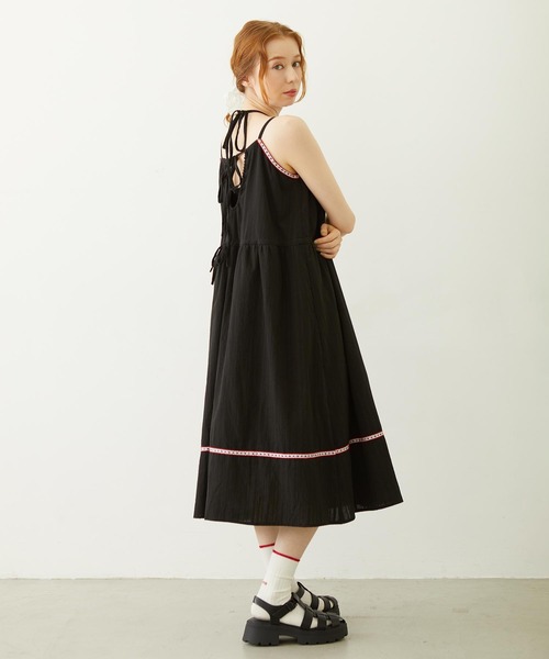 MILKFED.（ミルクフェド） ワンピース TYROLEAN TAPE CAMI DRESS