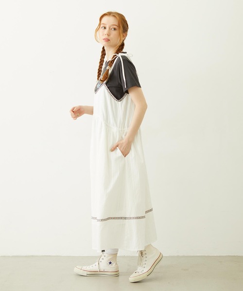 MILKFED.（ミルクフェド） ワンピース TYROLEAN TAPE CAMI DRESS