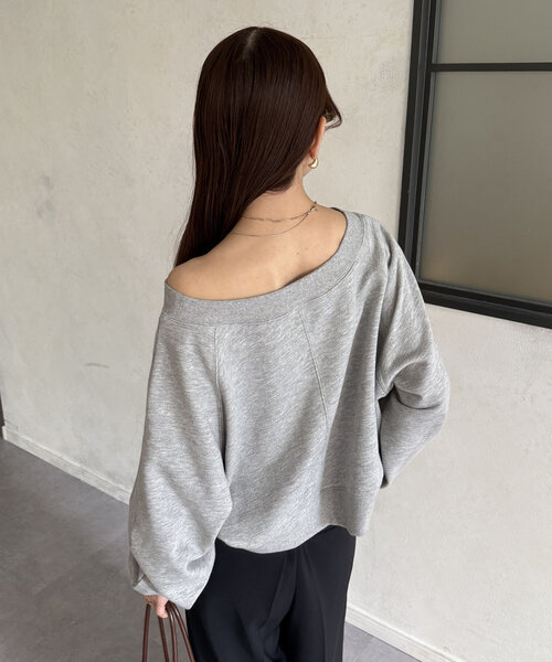 「Thevon」 スウェットカットソー FREE ブラウン レディース_画像3