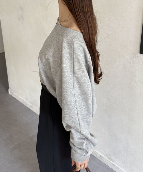 「Thevon」 スウェットカットソー FREE ブラウン レディース_画像4