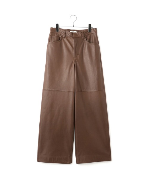 ADAM ET ROPE'（アダムエロペ） パンツ 「EMOELLE」レザーパンツ