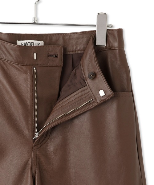 ADAM ET ROPE'（アダムエロペ） パンツ 「EMOELLE」レザーパンツ